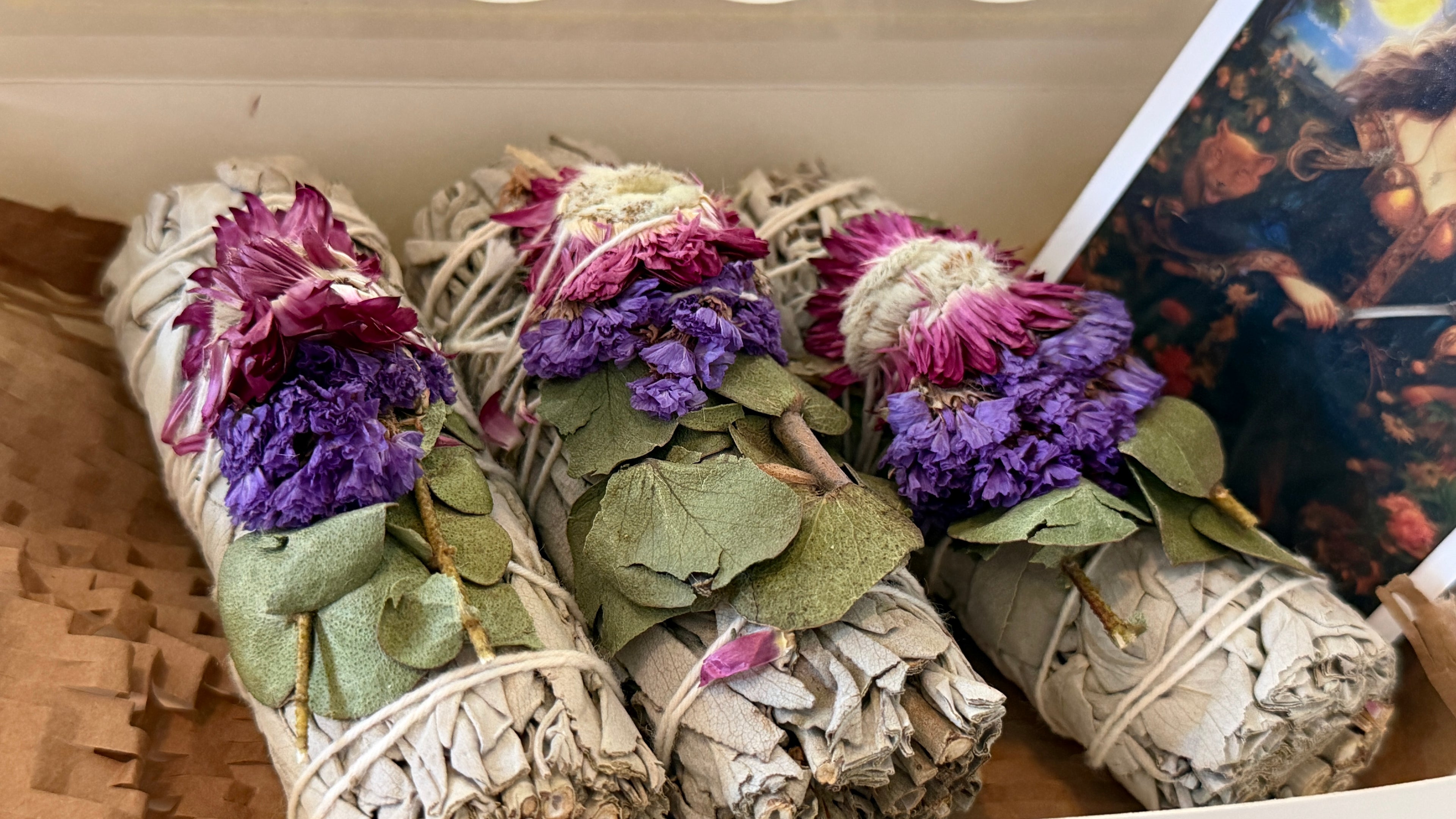 The Bloom Ritual | Floral White Sage Bundle + Intuitive Card