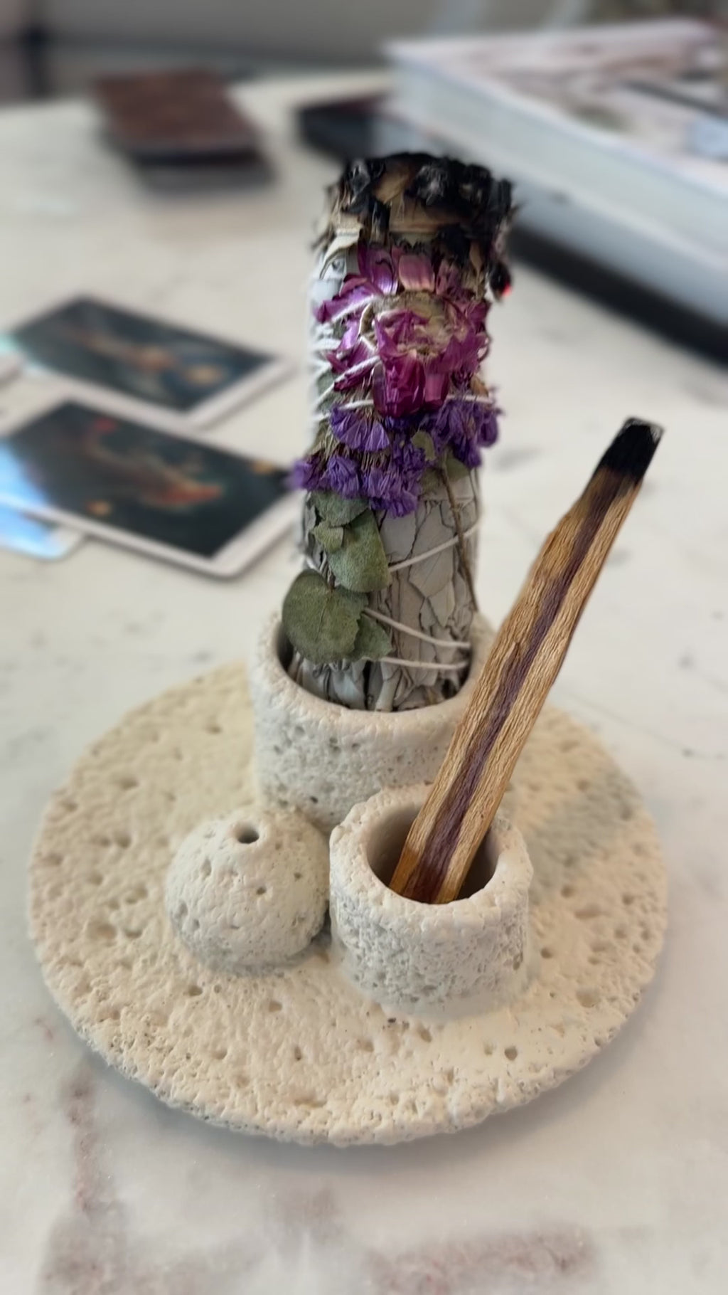 The Bloom Ritual | Floral White Sage Bundle + Intuitive Card
